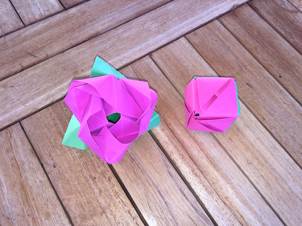 Rosa origami