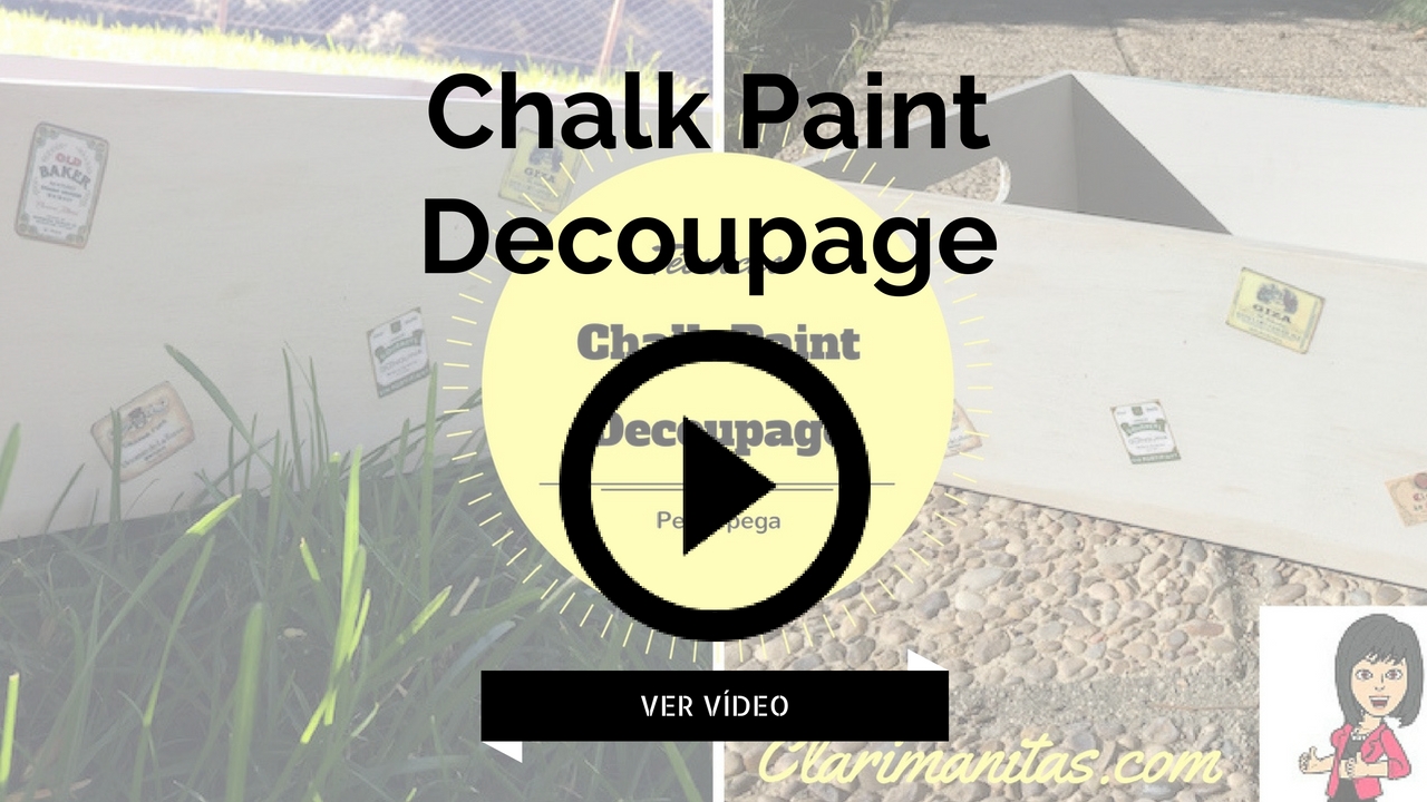 chalk paint decoupage