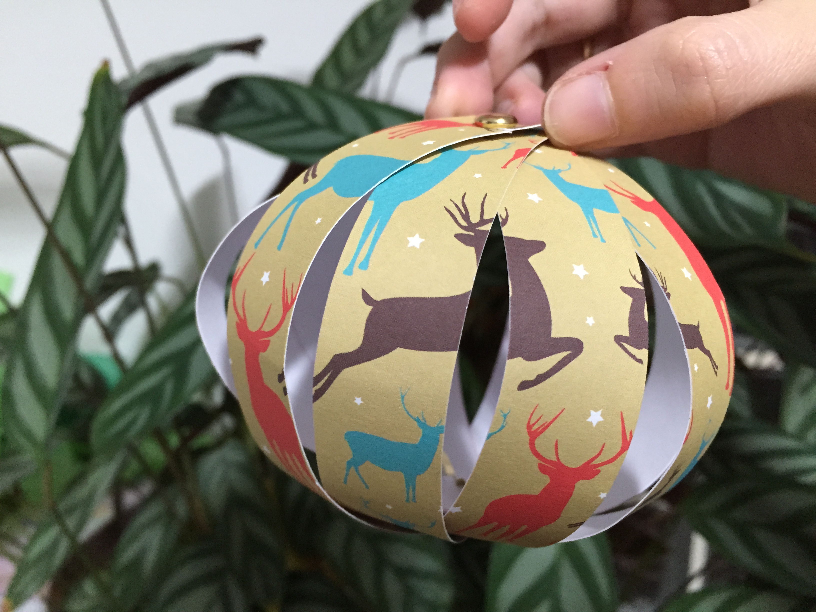Bolas Navidad de papel