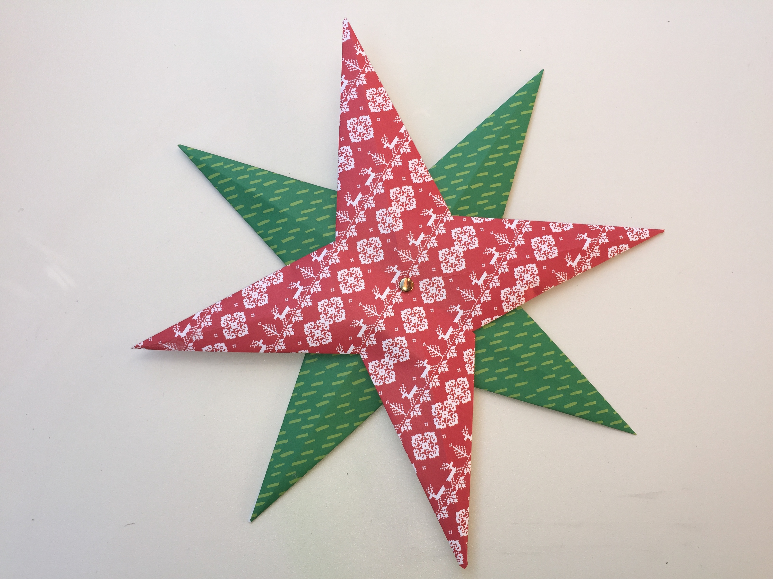 Estrella de Navidad de papel