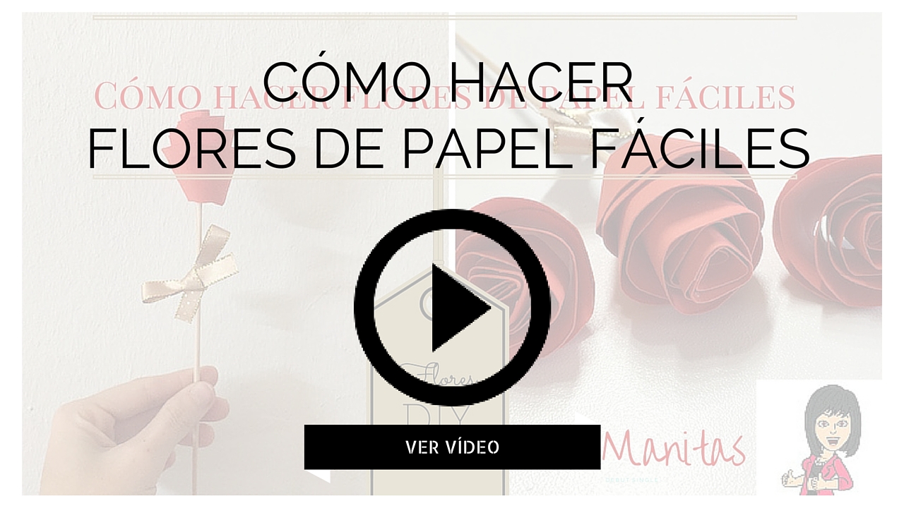 como hacer flores de papel faciles