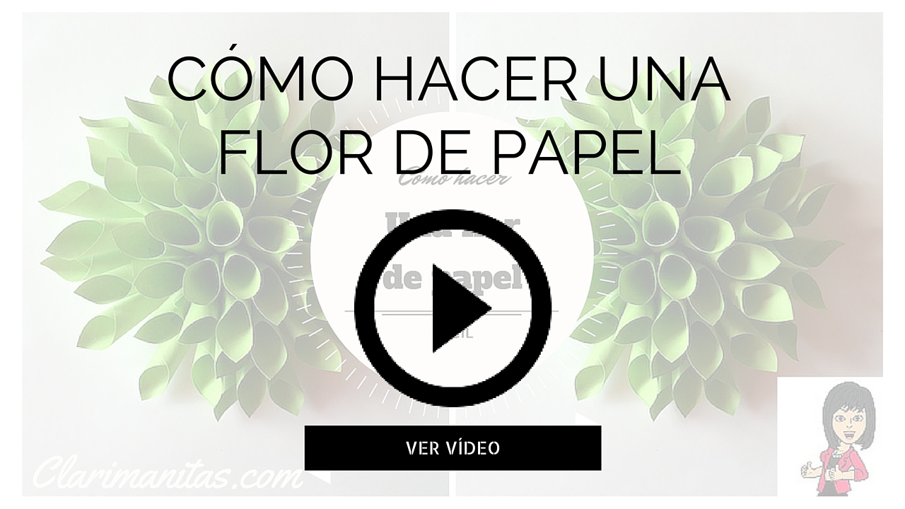 como hacer una flor de papel