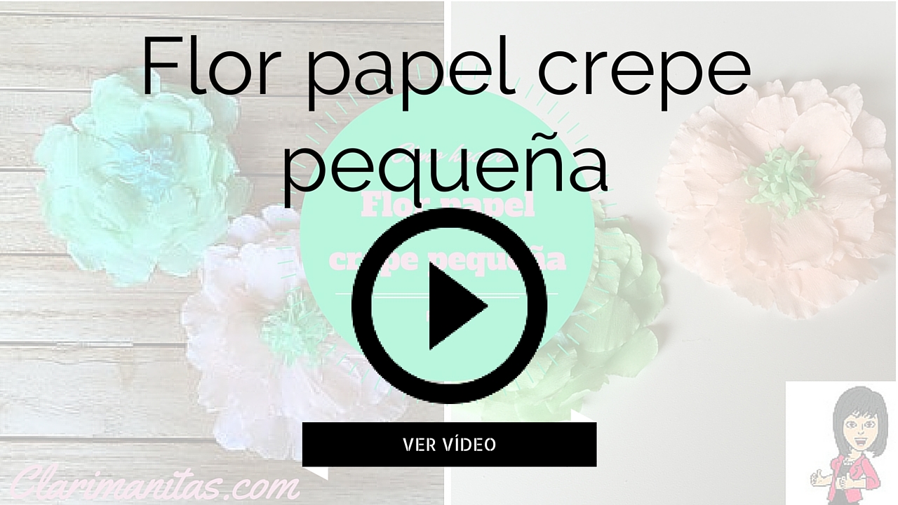 FLOR papel crepe pequaña