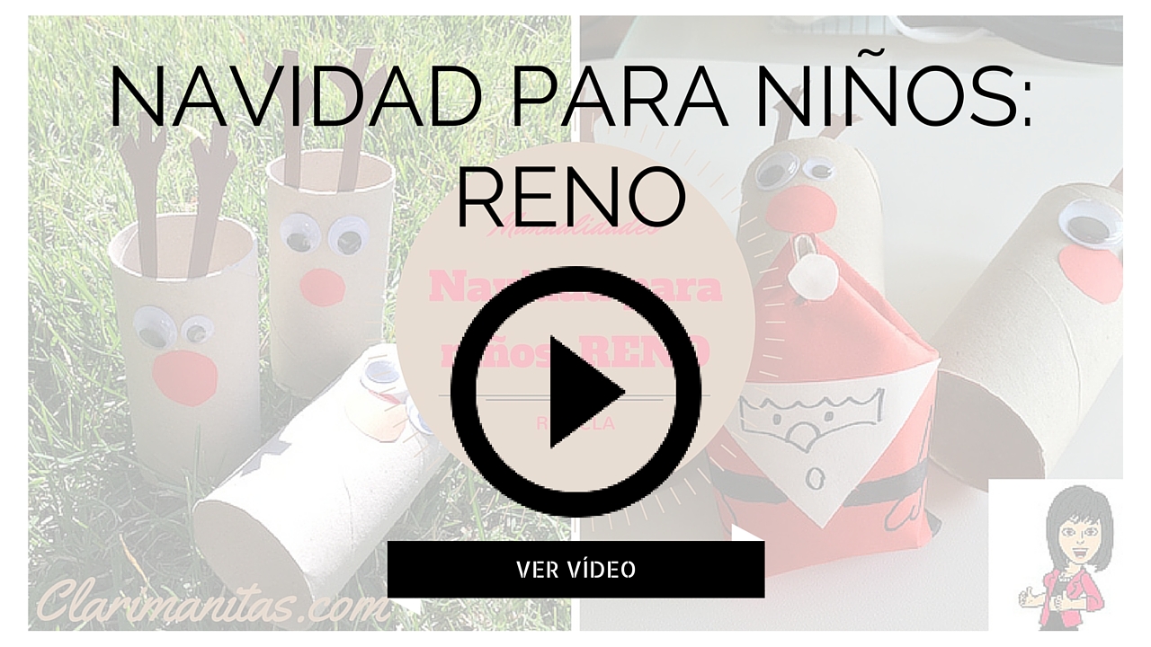 Reno Navidad tubo papel higienico