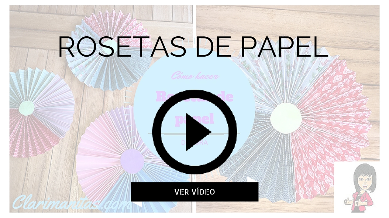 como hacer rosetas de papel