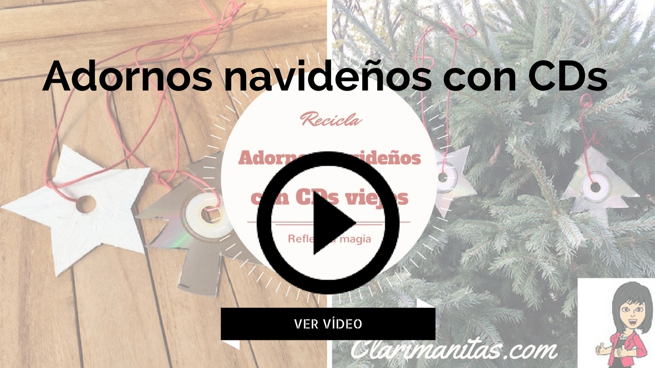 Adornos navideños con cd