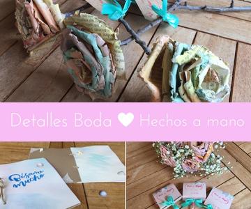 Sorprende con tus detalles de boda hechos a mano